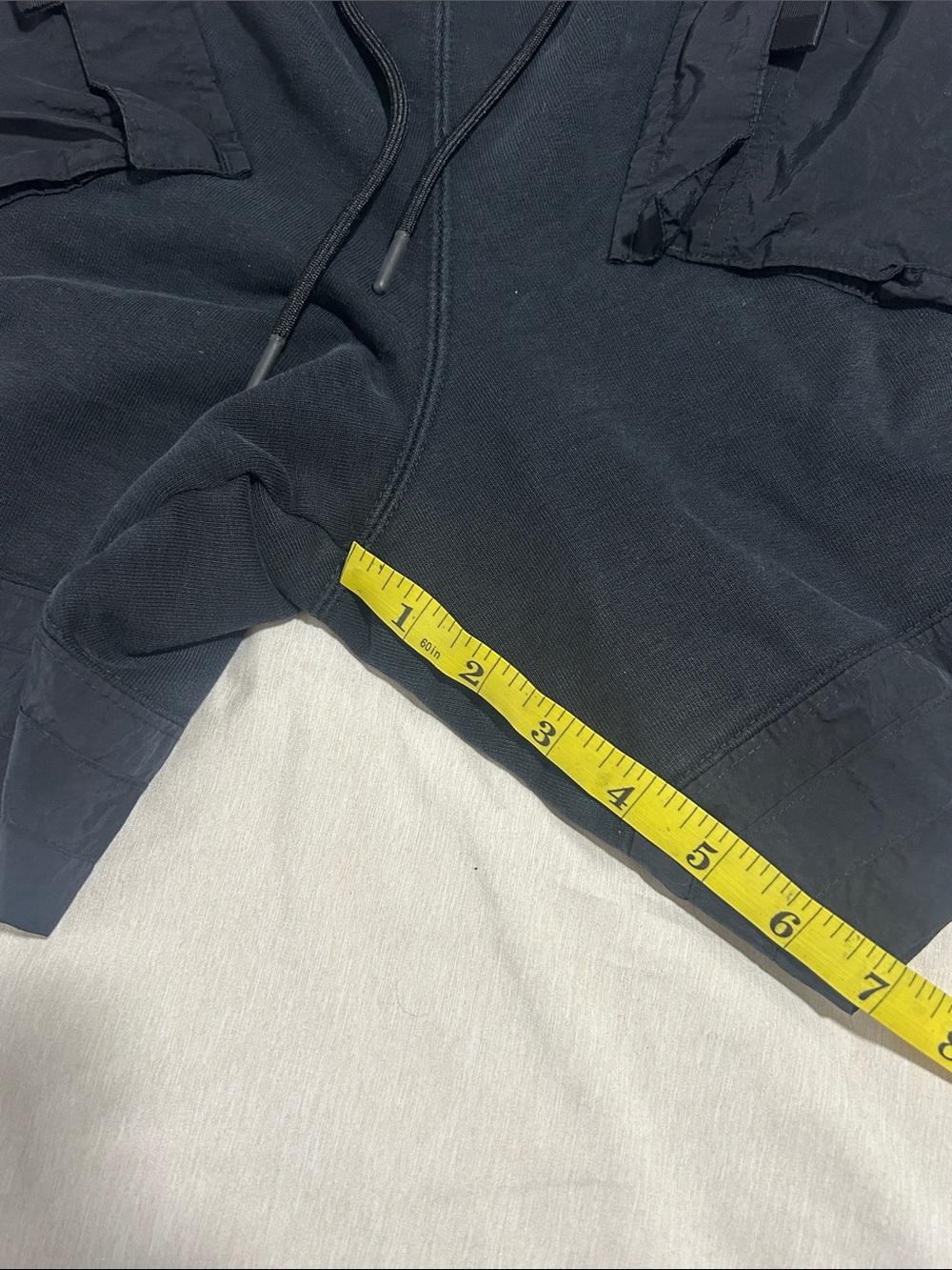 Jordan Black Athletic Cargo Shorts with Drawstring Waist - Picture 3 of 4